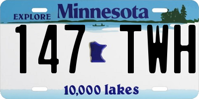 MN license plate 147TWH