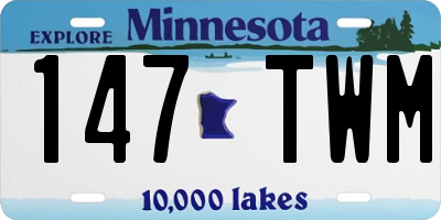 MN license plate 147TWM