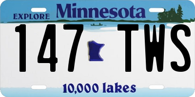 MN license plate 147TWS