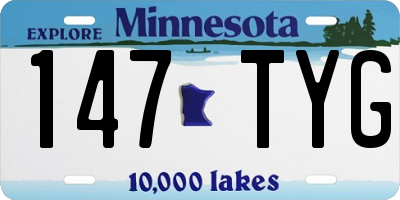 MN license plate 147TYG