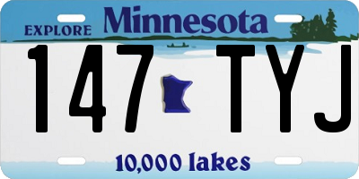 MN license plate 147TYJ