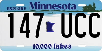 MN license plate 147UCC