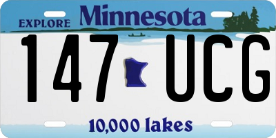 MN license plate 147UCG