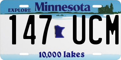 MN license plate 147UCM