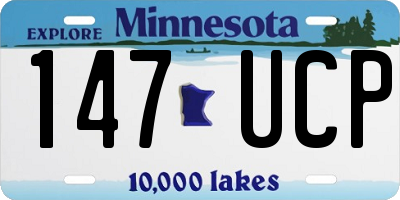 MN license plate 147UCP