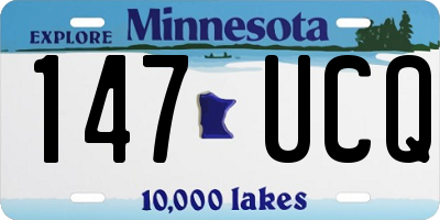 MN license plate 147UCQ