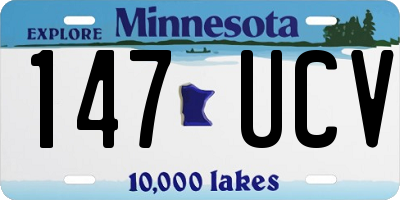 MN license plate 147UCV