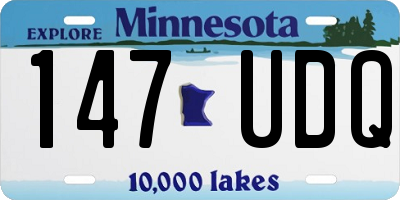 MN license plate 147UDQ