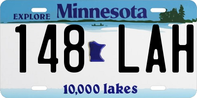 MN license plate 148LAH