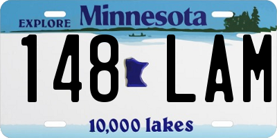 MN license plate 148LAM