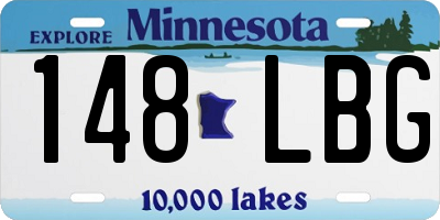 MN license plate 148LBG