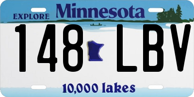 MN license plate 148LBV