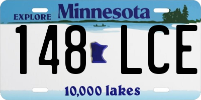 MN license plate 148LCE