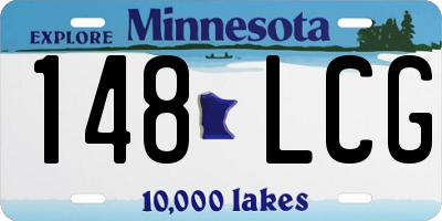 MN license plate 148LCG
