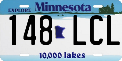 MN license plate 148LCL