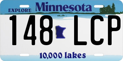 MN license plate 148LCP
