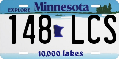 MN license plate 148LCS