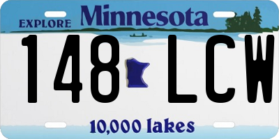 MN license plate 148LCW