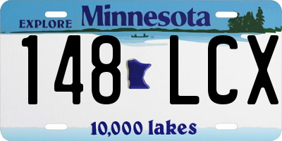 MN license plate 148LCX