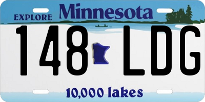 MN license plate 148LDG