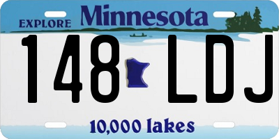 MN license plate 148LDJ