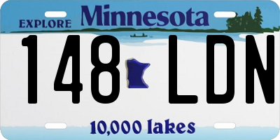 MN license plate 148LDN