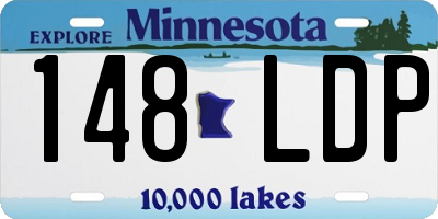 MN license plate 148LDP