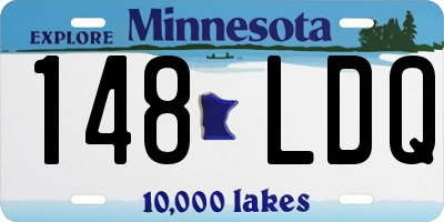 MN license plate 148LDQ