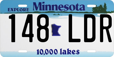 MN license plate 148LDR