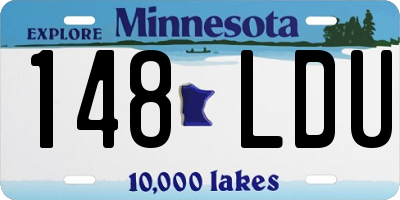 MN license plate 148LDU