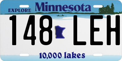 MN license plate 148LEH