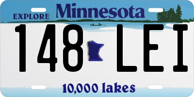 MN license plate 148LEI