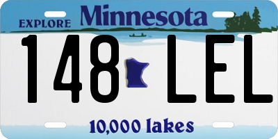 MN license plate 148LEL