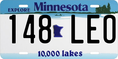 MN license plate 148LEO