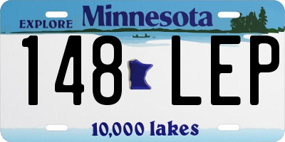 MN license plate 148LEP