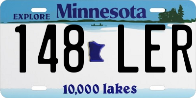 MN license plate 148LER