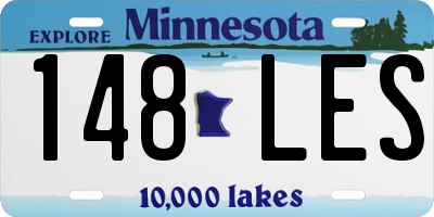 MN license plate 148LES