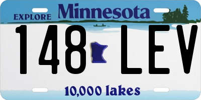 MN license plate 148LEV