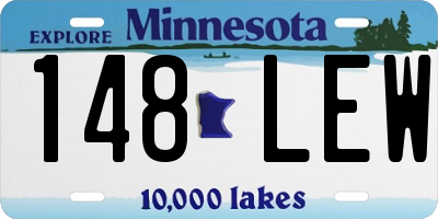 MN license plate 148LEW