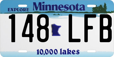 MN license plate 148LFB