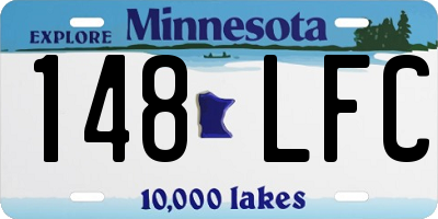 MN license plate 148LFC