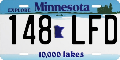 MN license plate 148LFD