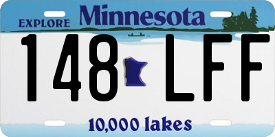 MN license plate 148LFF