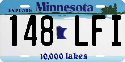 MN license plate 148LFI