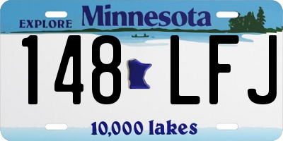 MN license plate 148LFJ