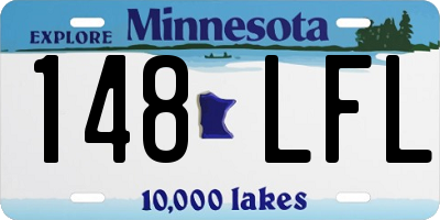 MN license plate 148LFL