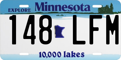 MN license plate 148LFM