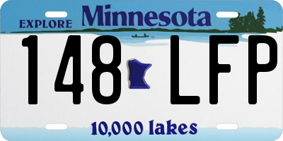 MN license plate 148LFP
