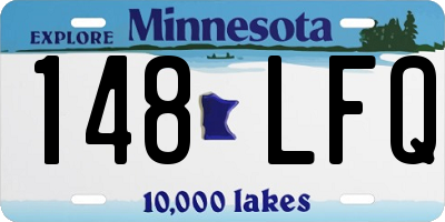 MN license plate 148LFQ