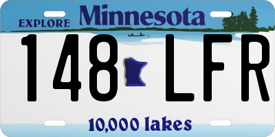 MN license plate 148LFR
